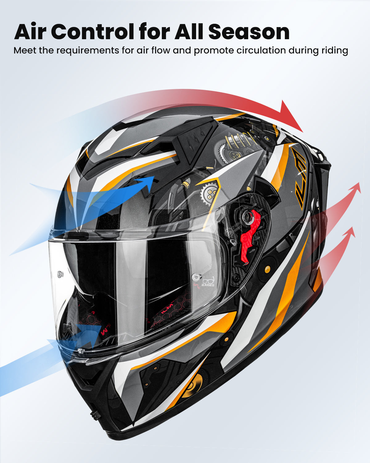 CASCO DE MOTO ILM - Z501 - HYPER GRAY