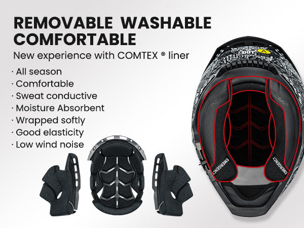 Casco de Moto ILM - MF509 - CYBORG BLUE