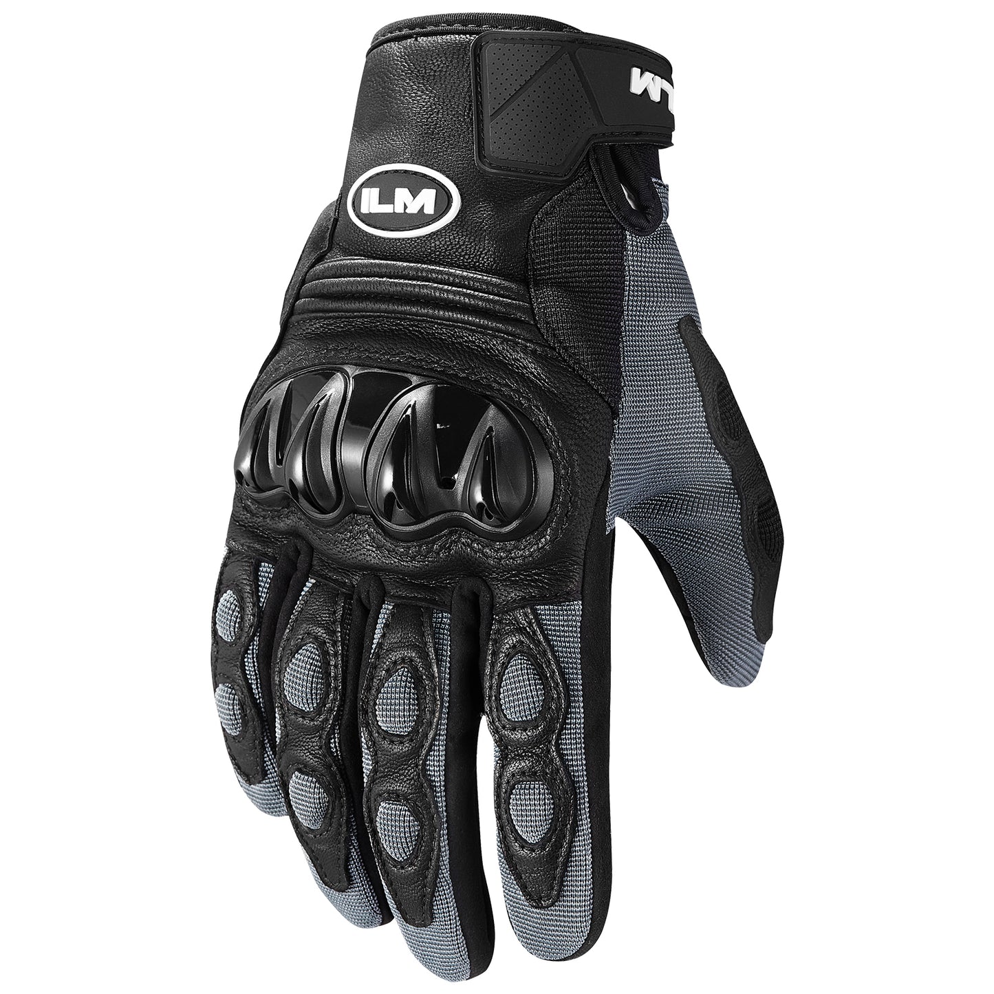 ILM Guantes de Moto JC42 / Negro - Gris