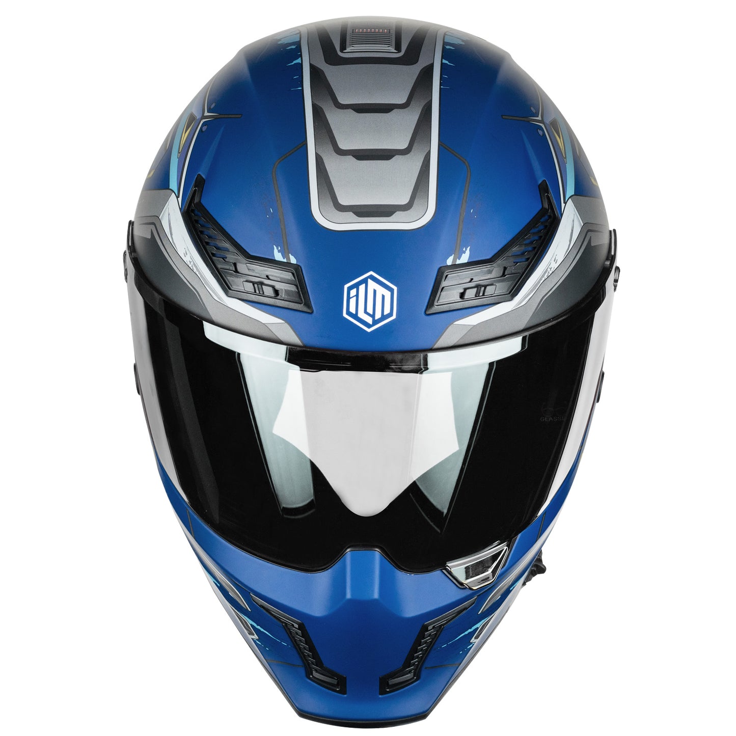 Casco de Moto ILM - MF509 - CYBORG BLUE