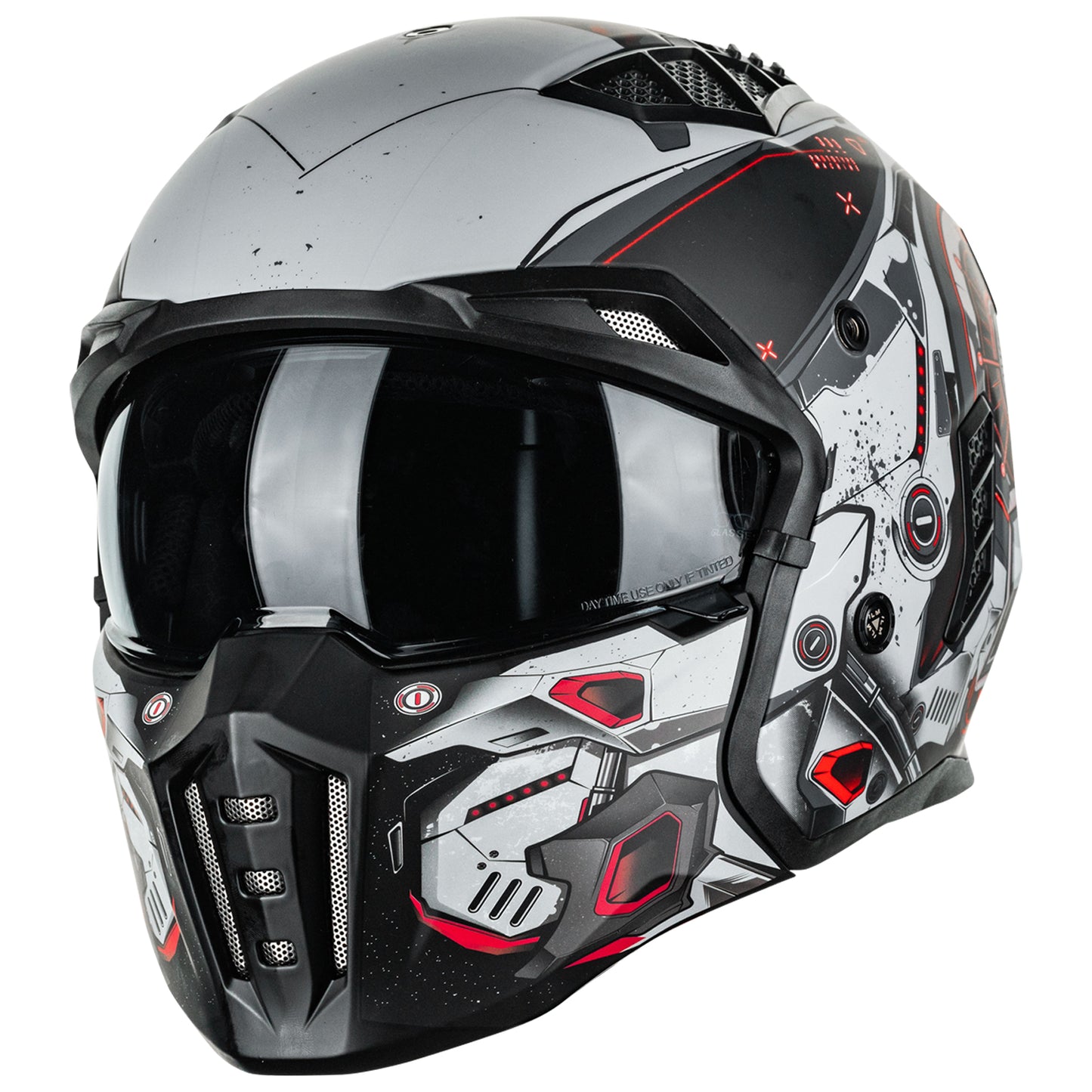 CASCO DE MOTO 3/4 ILM Z302 - MECHANICAL RED