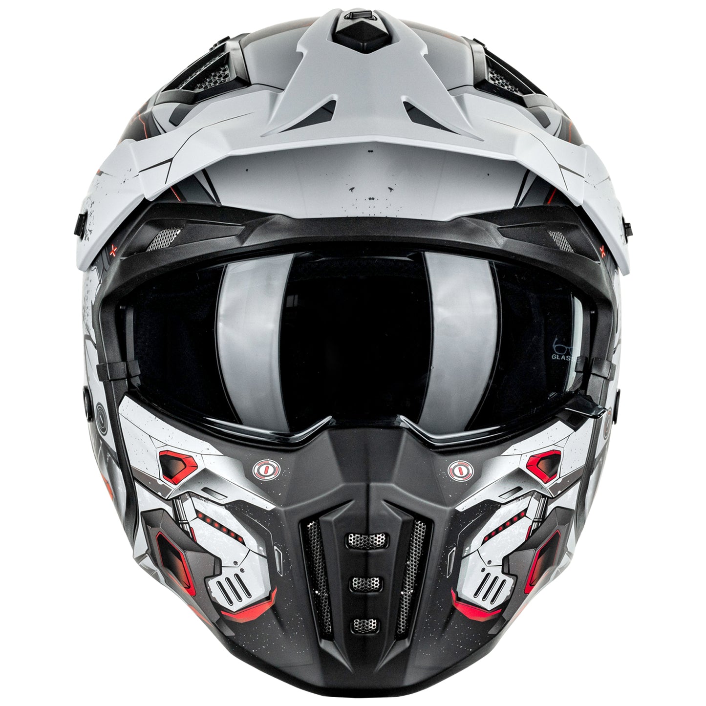 CASCO DE MOTO 3/4 ILM Z302 - MECHANICAL RED