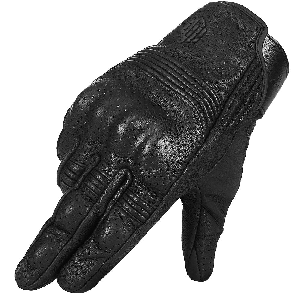 Guantes ILM Piel de Cabra Modelo DN01 / Negro perforado