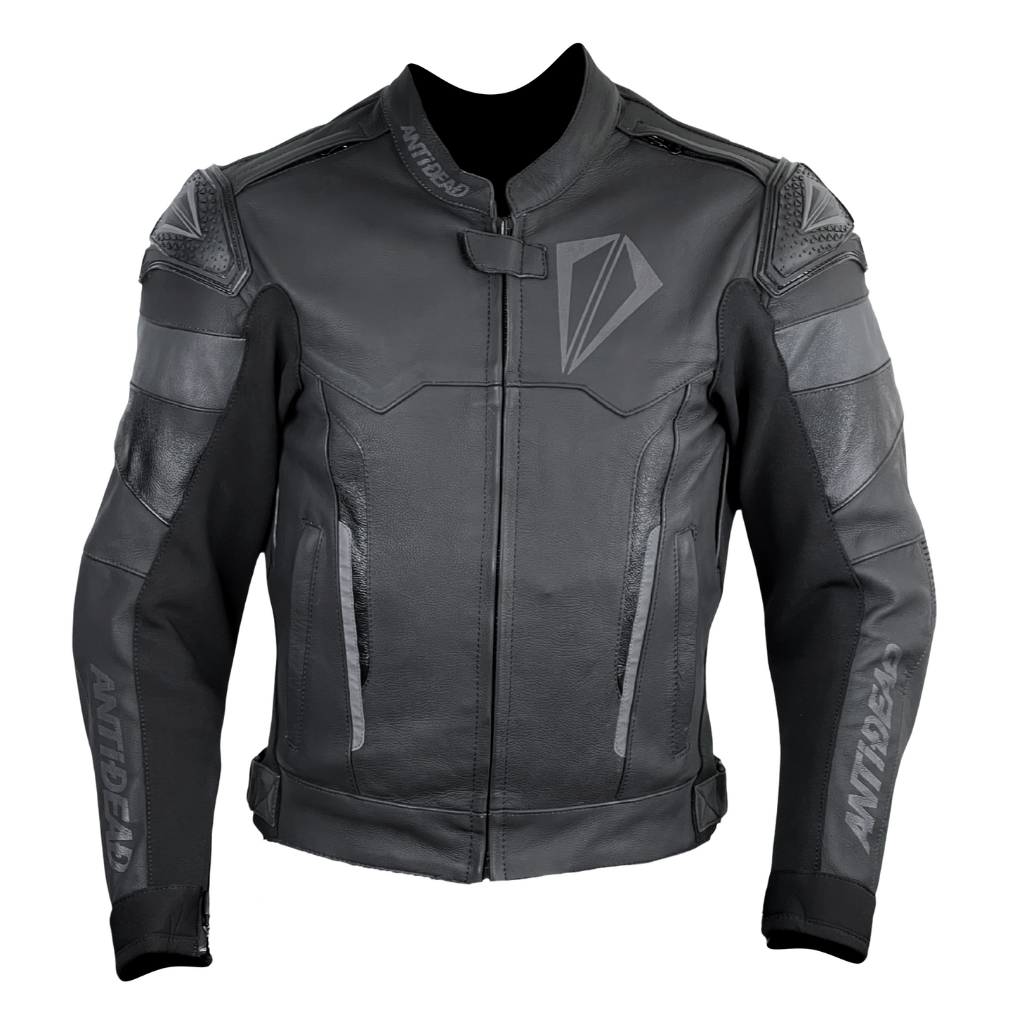 Chaqueta de cuero Boost RS V3 - Negro y gris