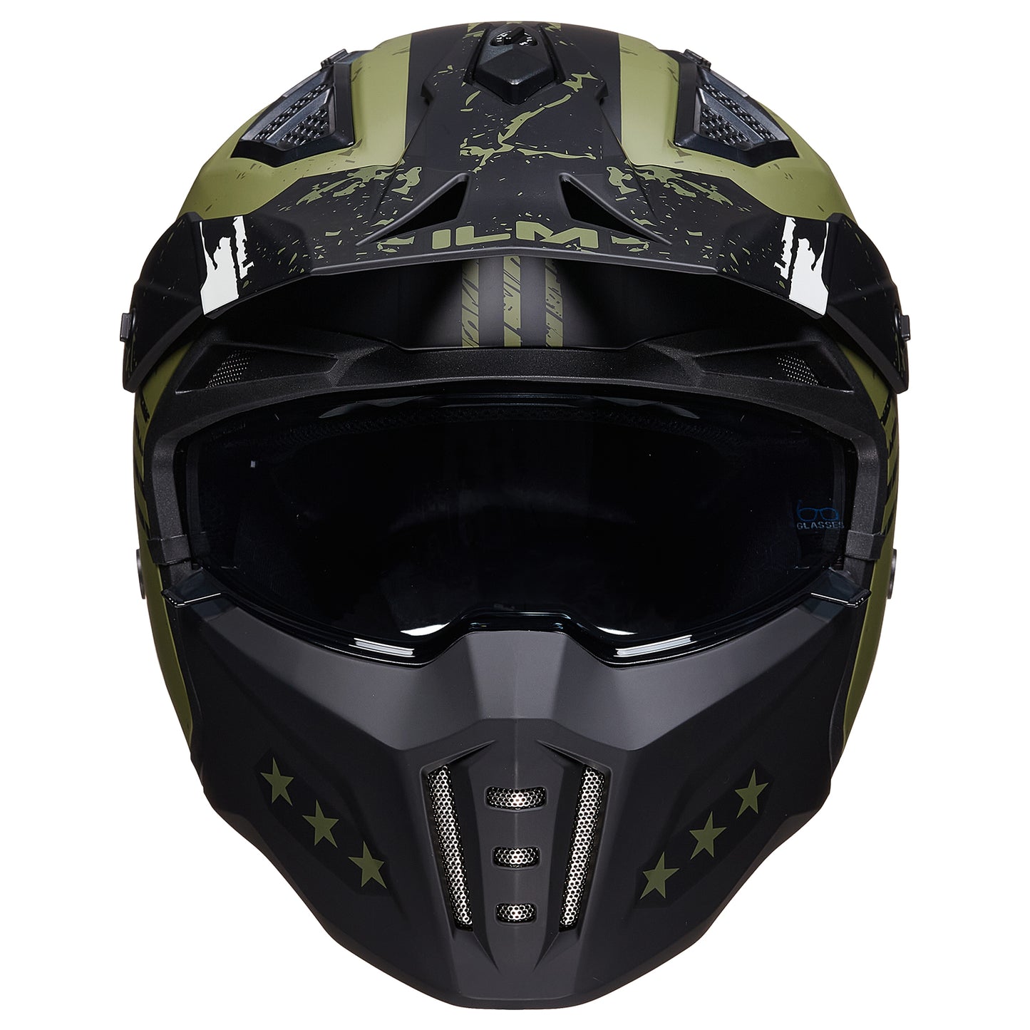 CASCO DE MOTO 3/4 ILM Z302 - ARMY GREEN