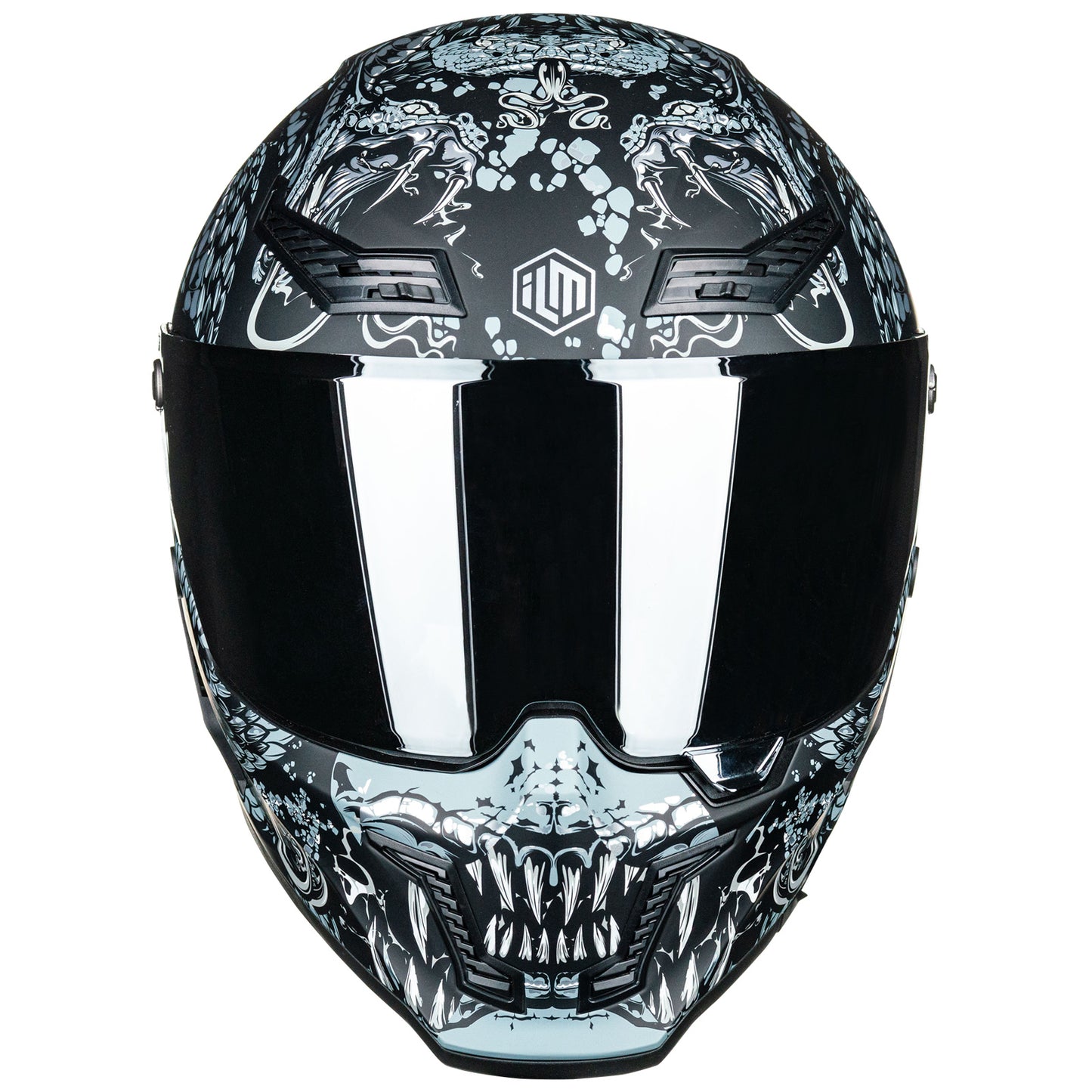 Casco de Moto ILM - MF509 - MYTHOLOGY SILVER