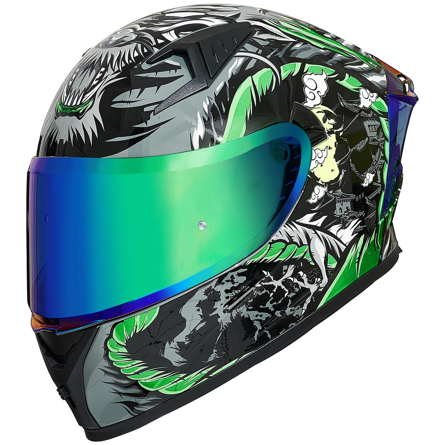 CASCO DE MOTO ILM - Z501 - LEGEND GREEN