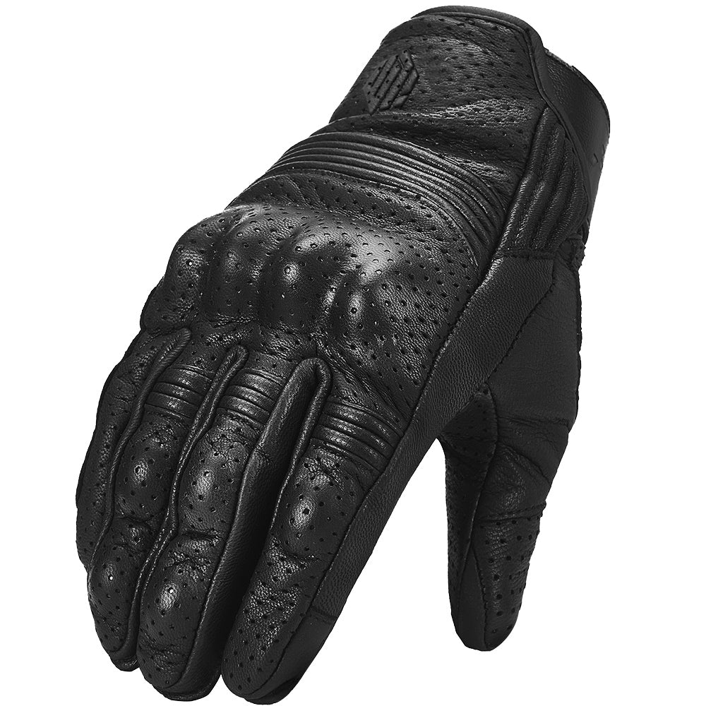 Guantes ILM Piel de Cabra Modelo DN01 / Negro perforado