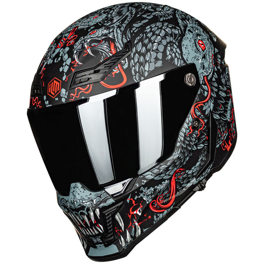 Casco de Moto ILM - MF509 - MYTHOLOGY RED