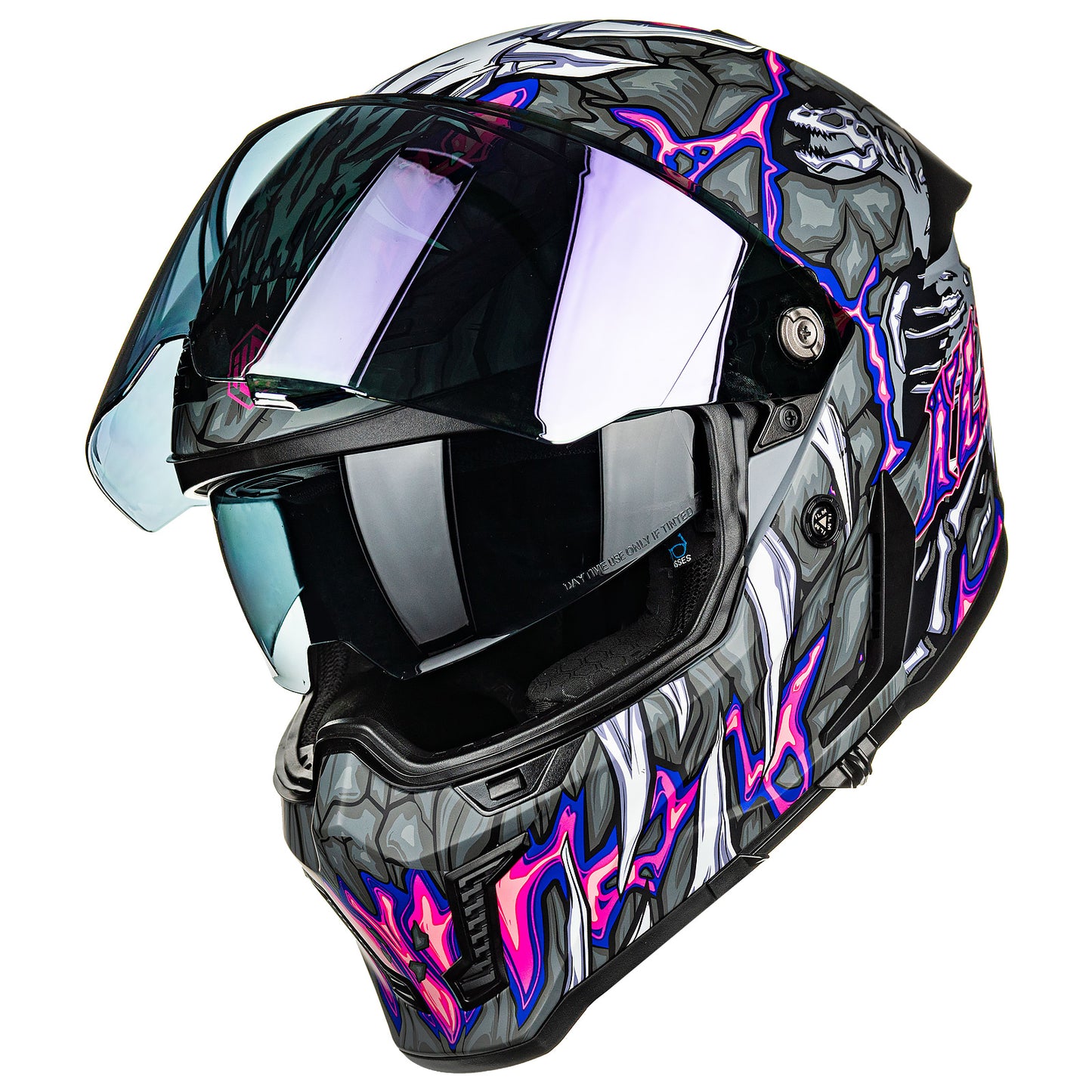 Casco de Moto ILM - MF509 - DAY1 PURPLE