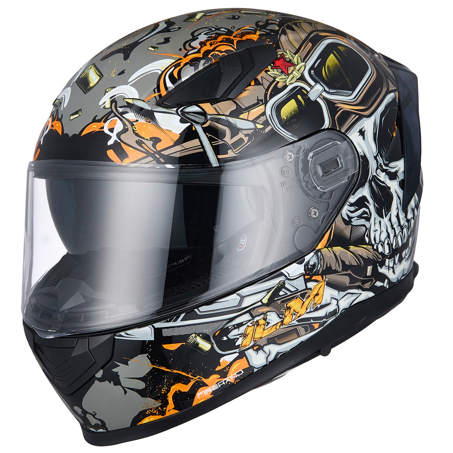 CASCO DE MOTO ILM 129M MIPS - DEADLY ORANGE