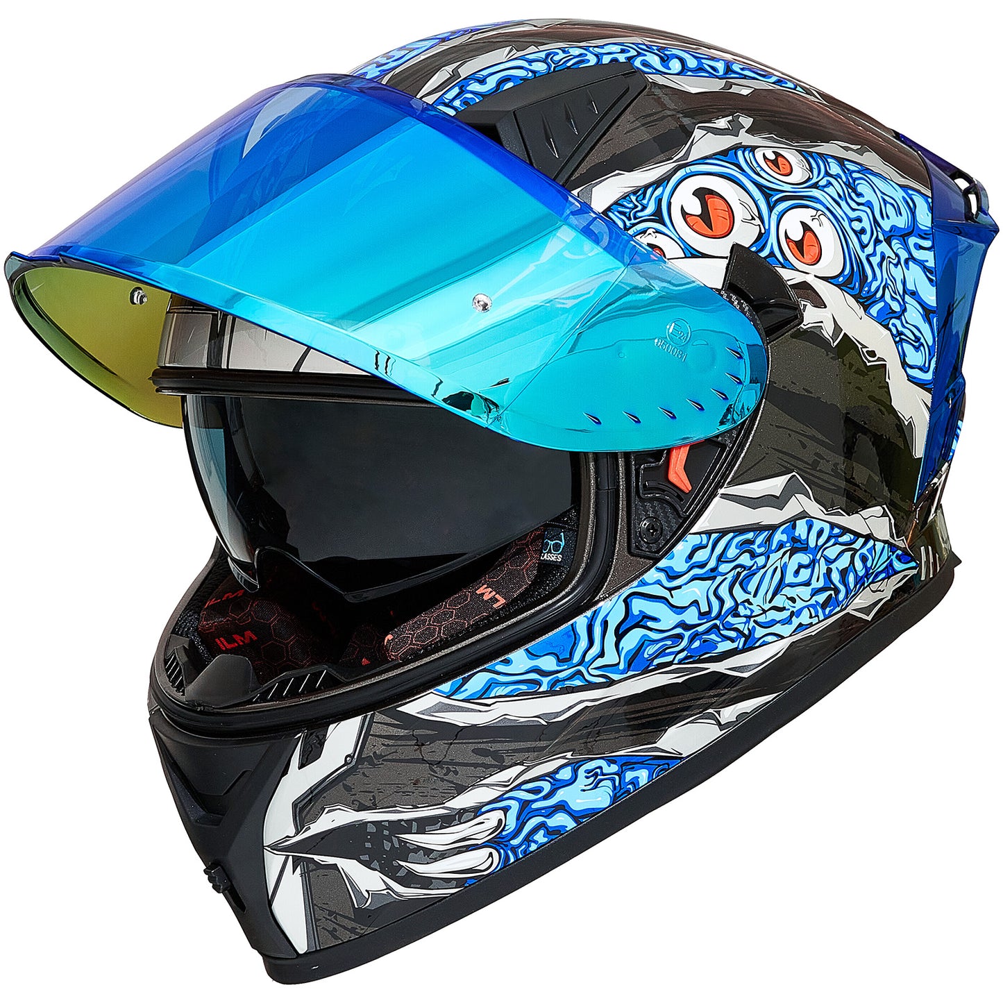 CASCO DE MOTO ILM - Z501 - MANTA BLUE