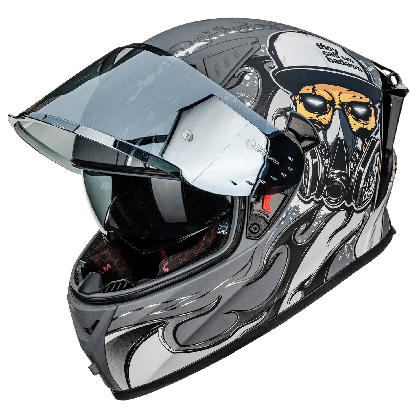 CASCO DE MOTO ILM - Z501 - EXOPUNK SILVER