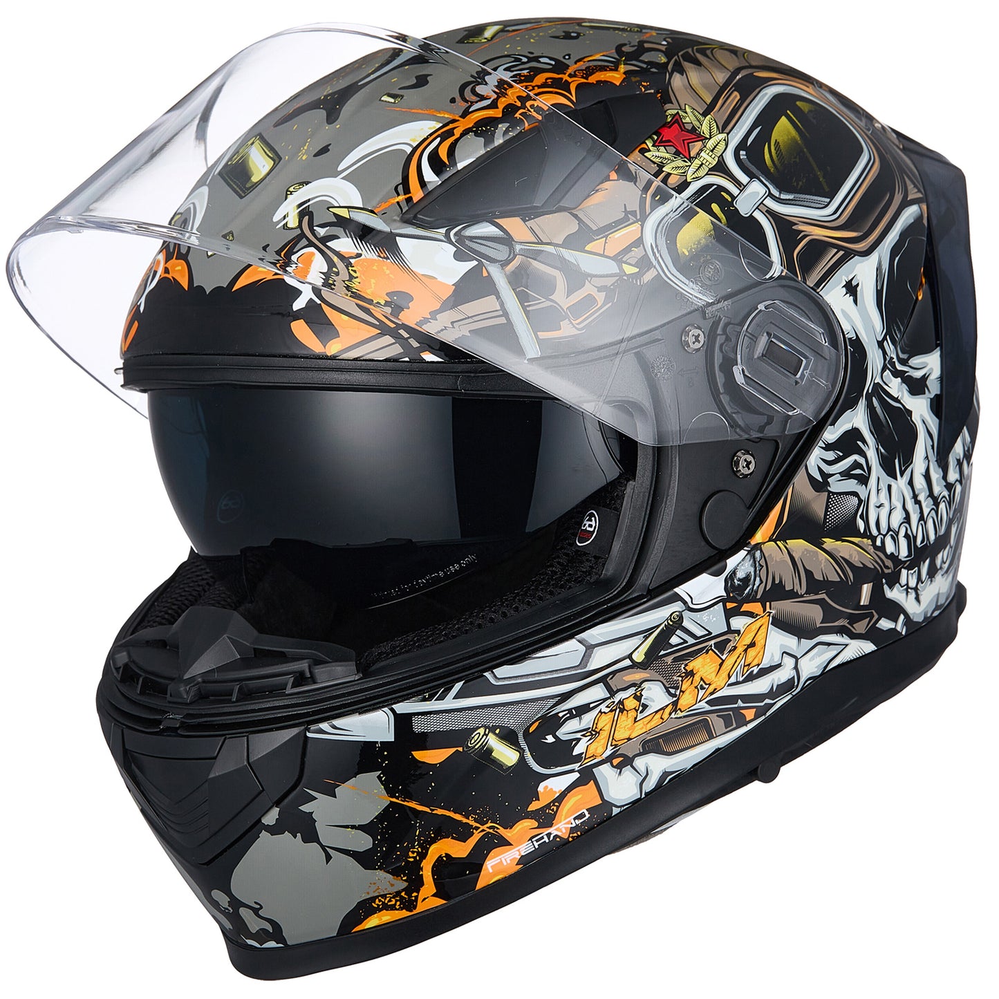 CASCO DE MOTO ILM 129M MIPS - DEADLY ORANGE