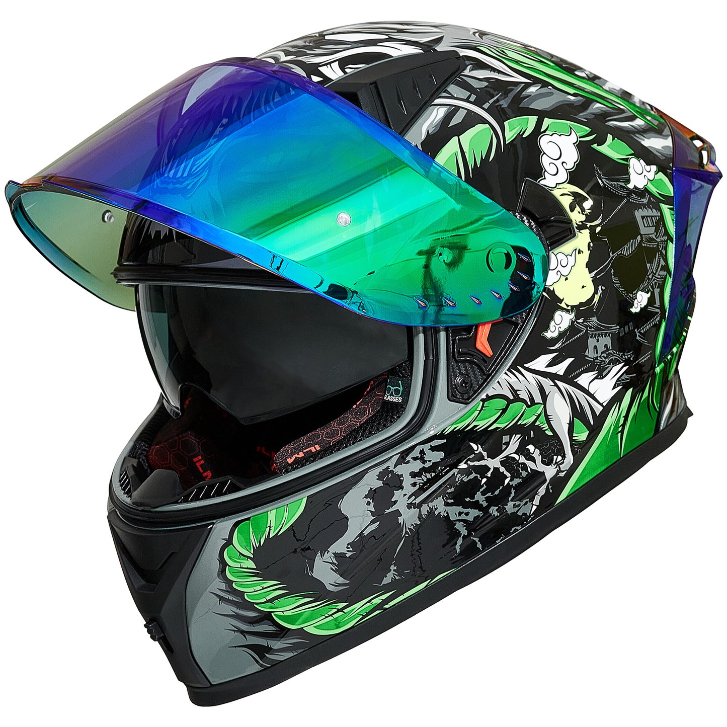 CASCO DE MOTO ILM - Z501 - LEGEND GREEN