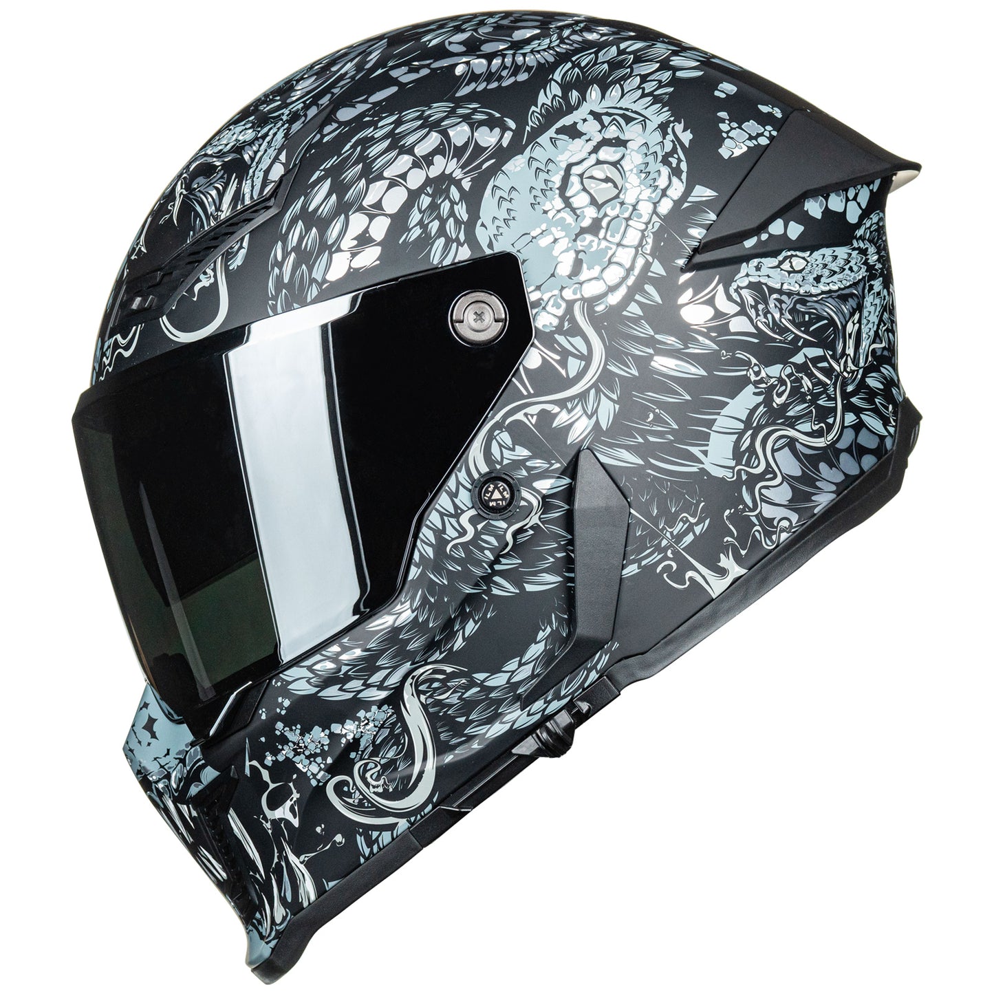 Casco de Moto ILM - MF509 - MYTHOLOGY SILVER