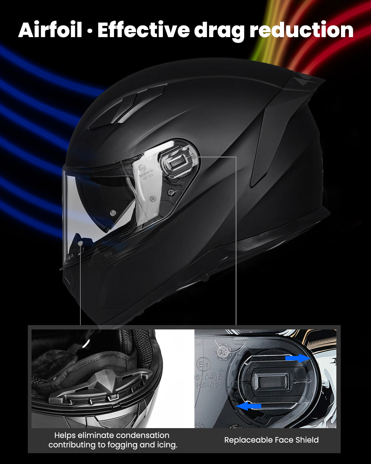 CASCO DE MOTO ILM INTEGRAL MIPS - 129M / NEGRO MATTE