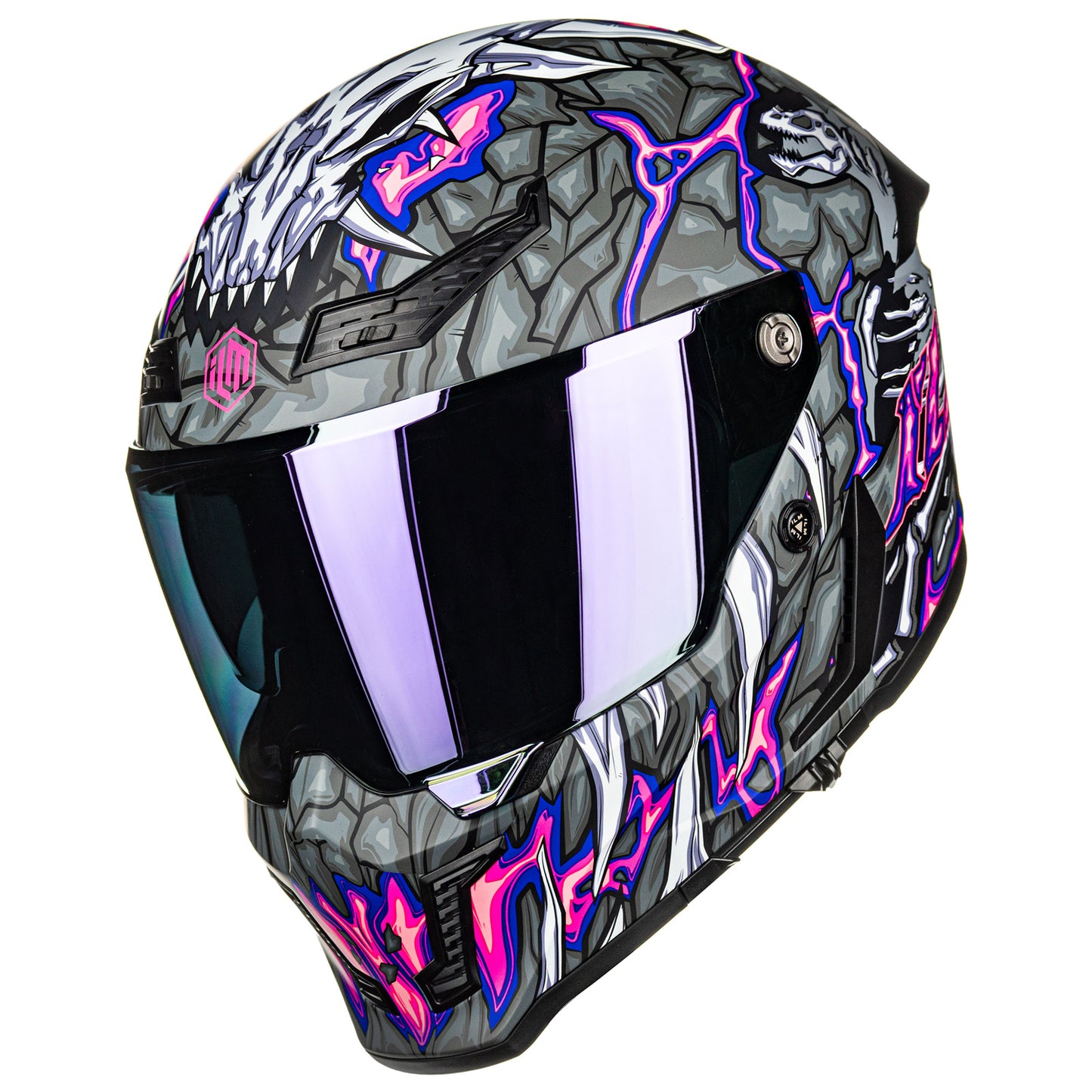 Casco de Moto ILM - MF509 - DAY1 PURPLE