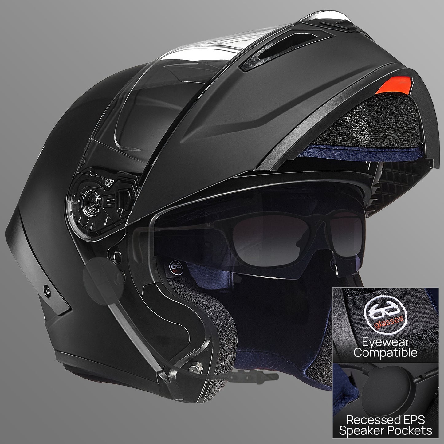 Casco Abatible ILM WS202 - Negro mate