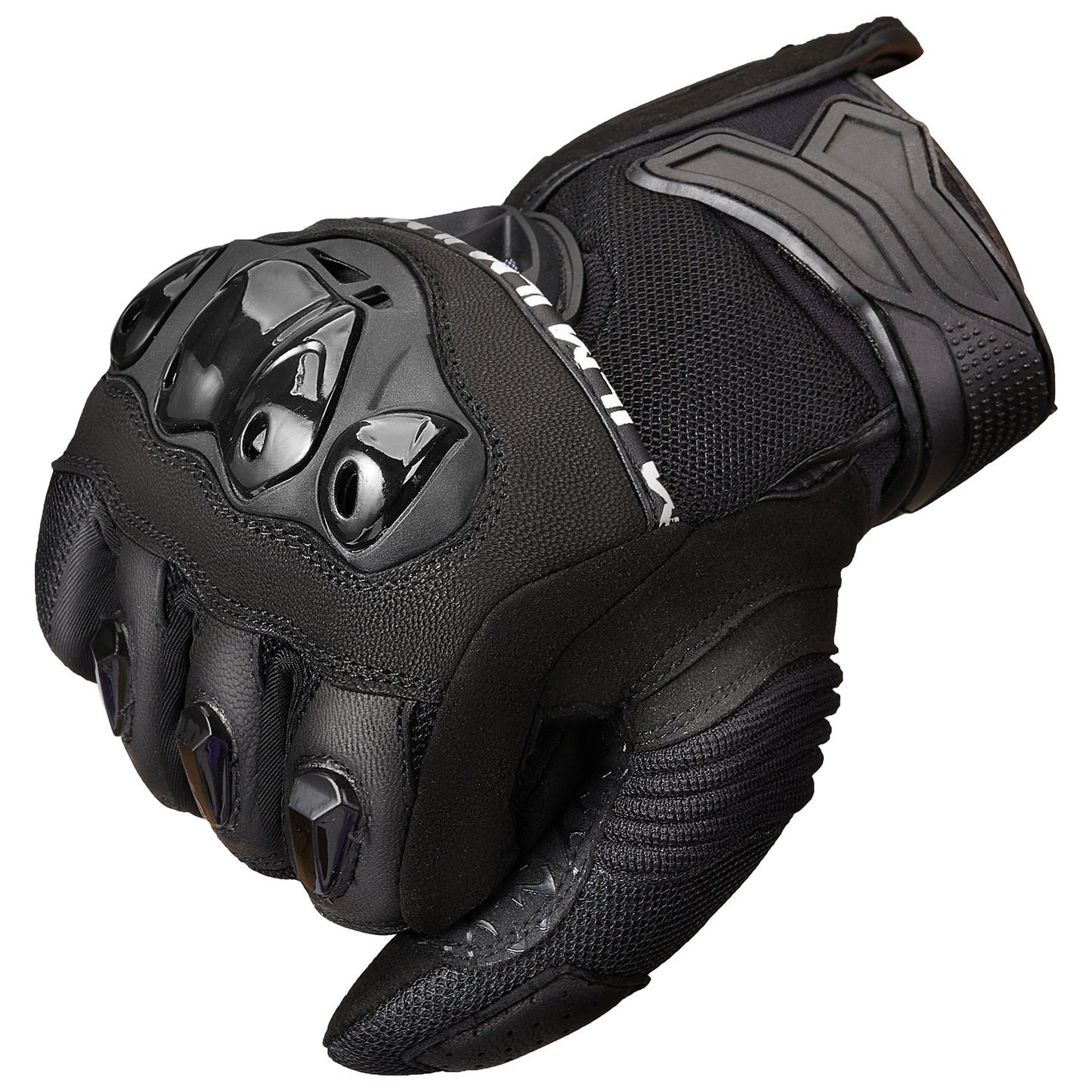 Guantes ILM WD01 cuero-textil para hombres y mujeres /Negro/