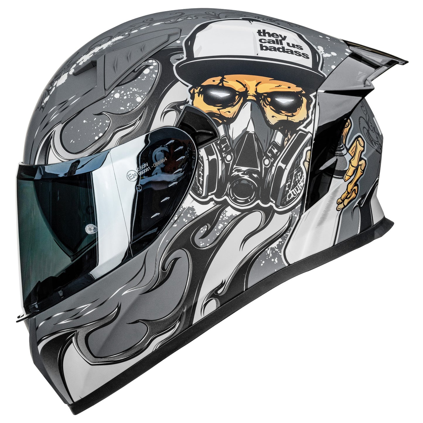 CASCO DE MOTO ILM - Z501 - EXOPUNK SILVER