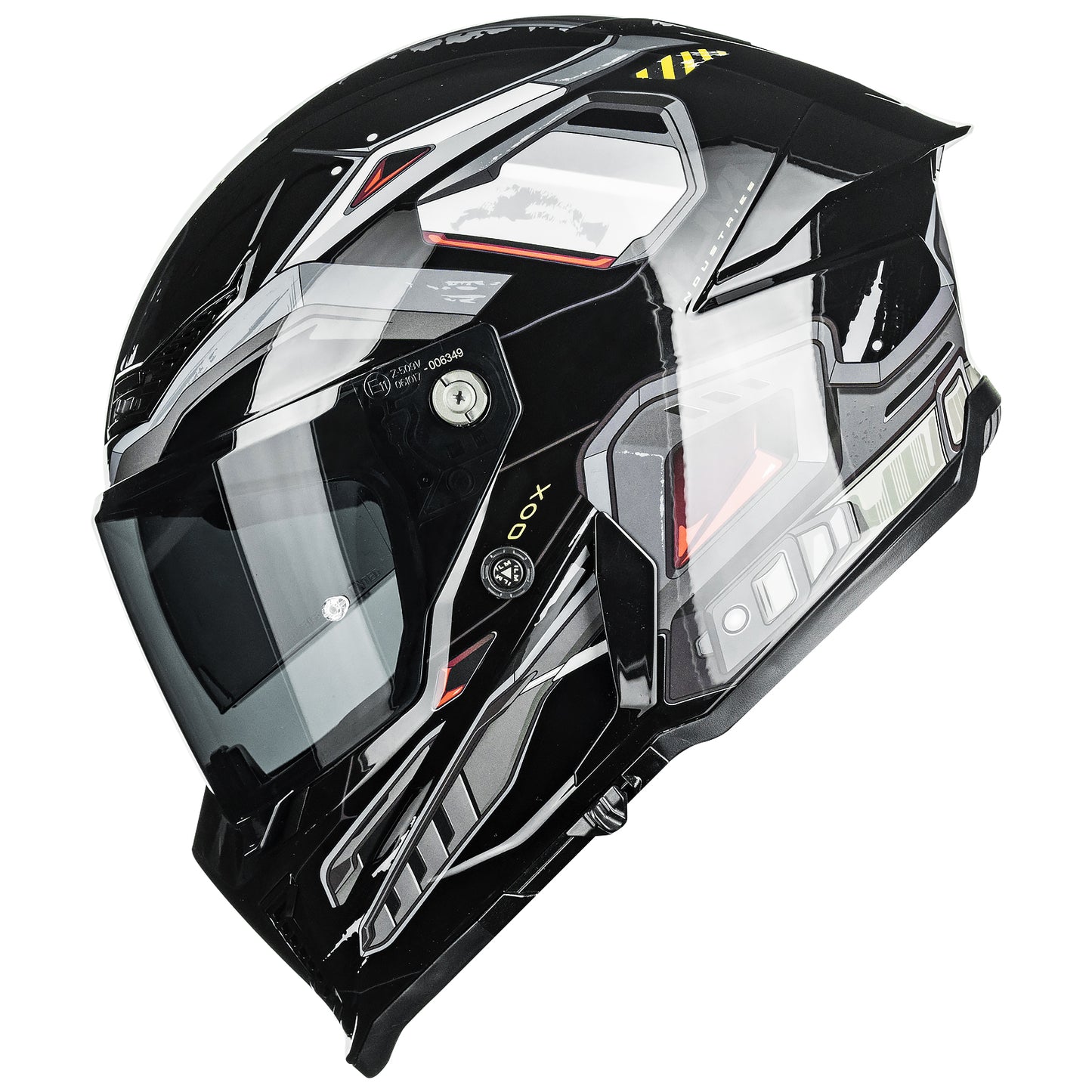 Casco de Moto ILM - MF509 - CYBORG BLACK GLOSS