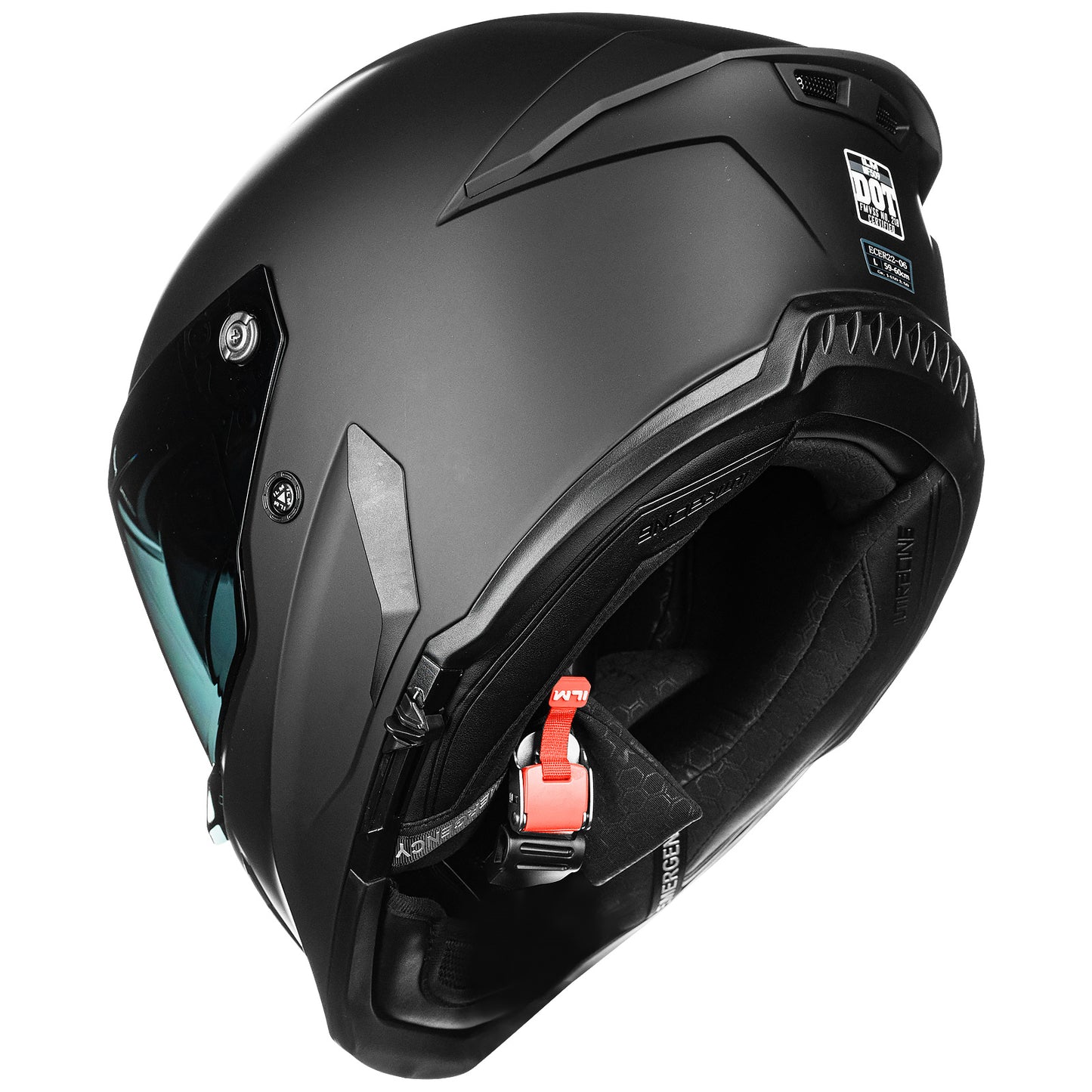 Casco de Moto ILM - MF509 - MATTE BLACK