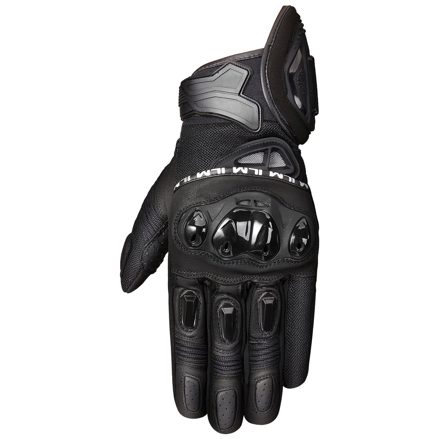 Guantes ILM WD01 cuero-textil para hombres y mujeres /Negro/