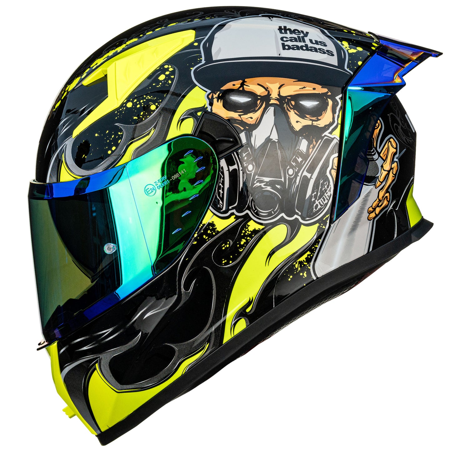 CASCO DE MOTO ILM - Z501 - EXOPUNK YELLOW