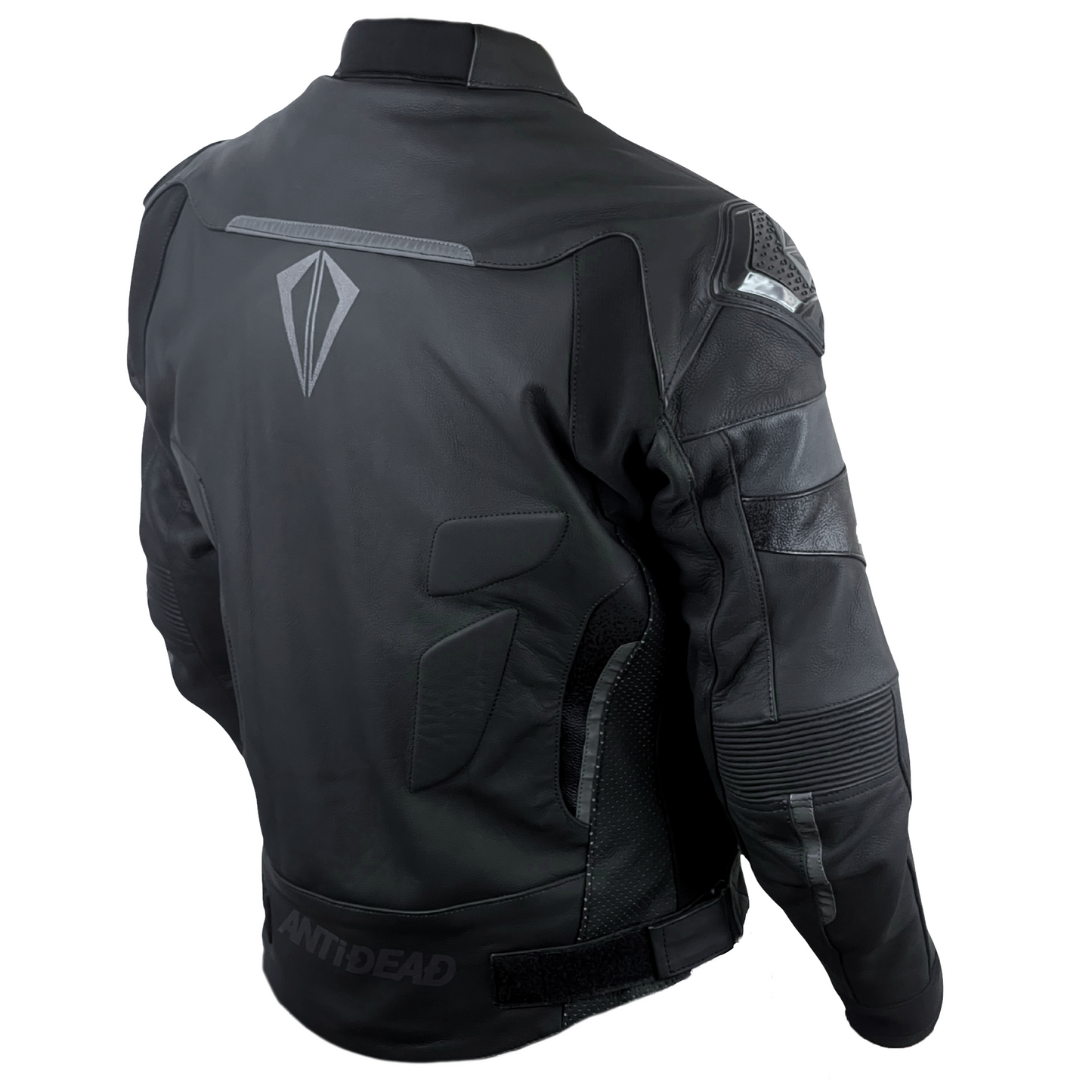 Chaqueta de cuero Boost RS V3 - Negro y gris