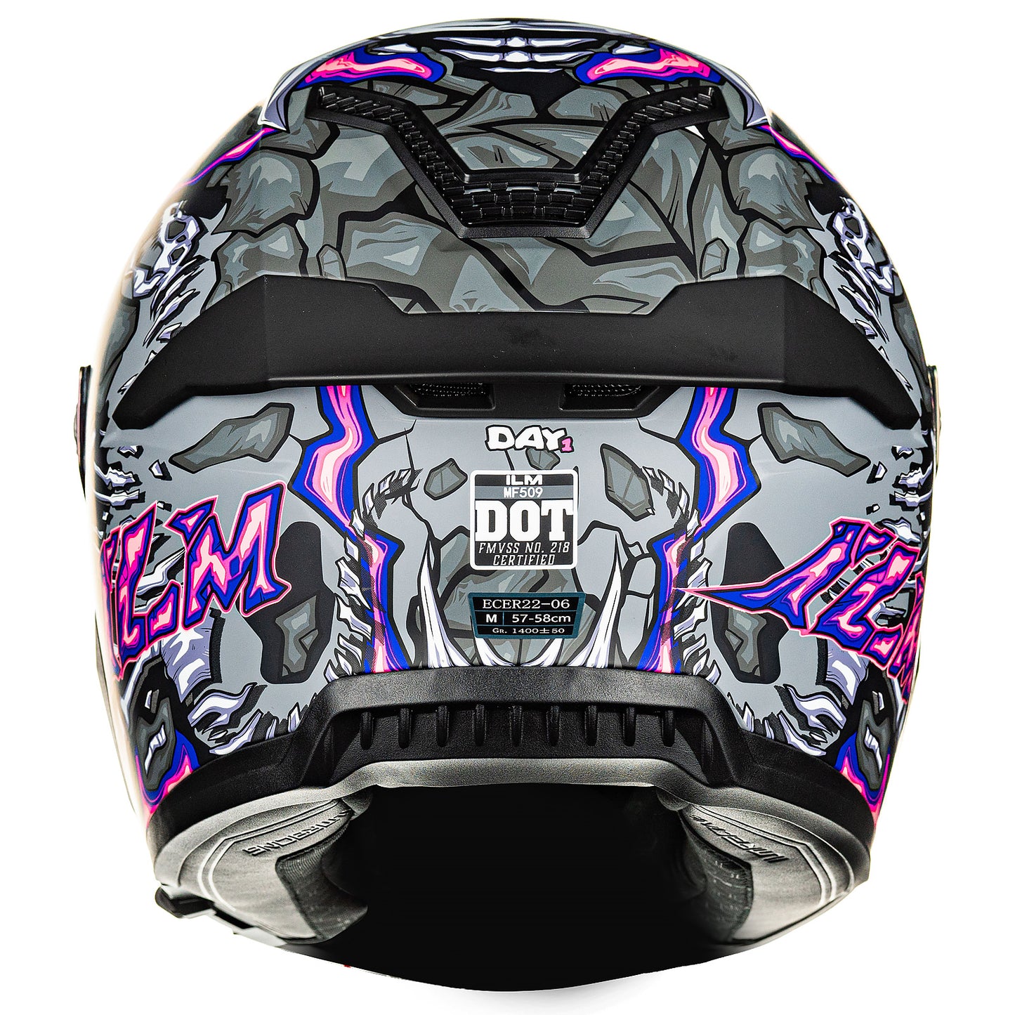 Casco de Moto ILM - MF509 - DAY1 PURPLE