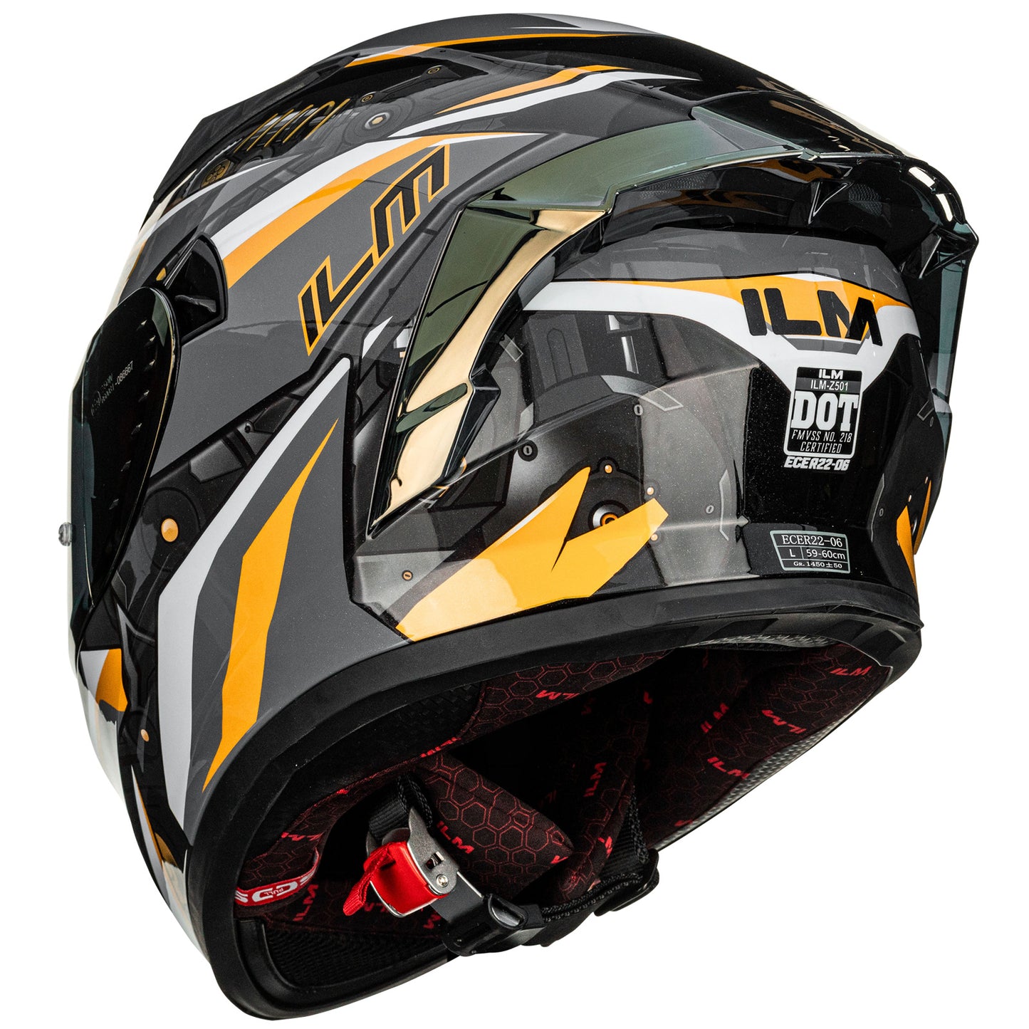 CASCO DE MOTO ILM - Z501 - HYPER GRAY