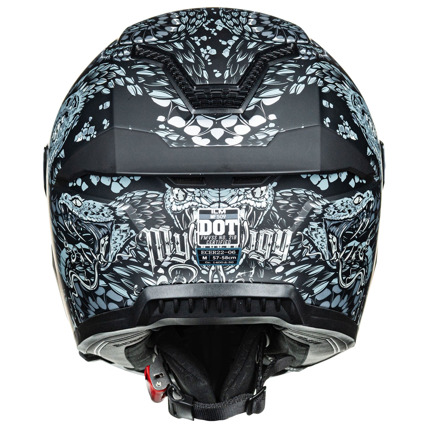 Casco de Moto ILM - MF509 - MYTHOLOGY SILVER