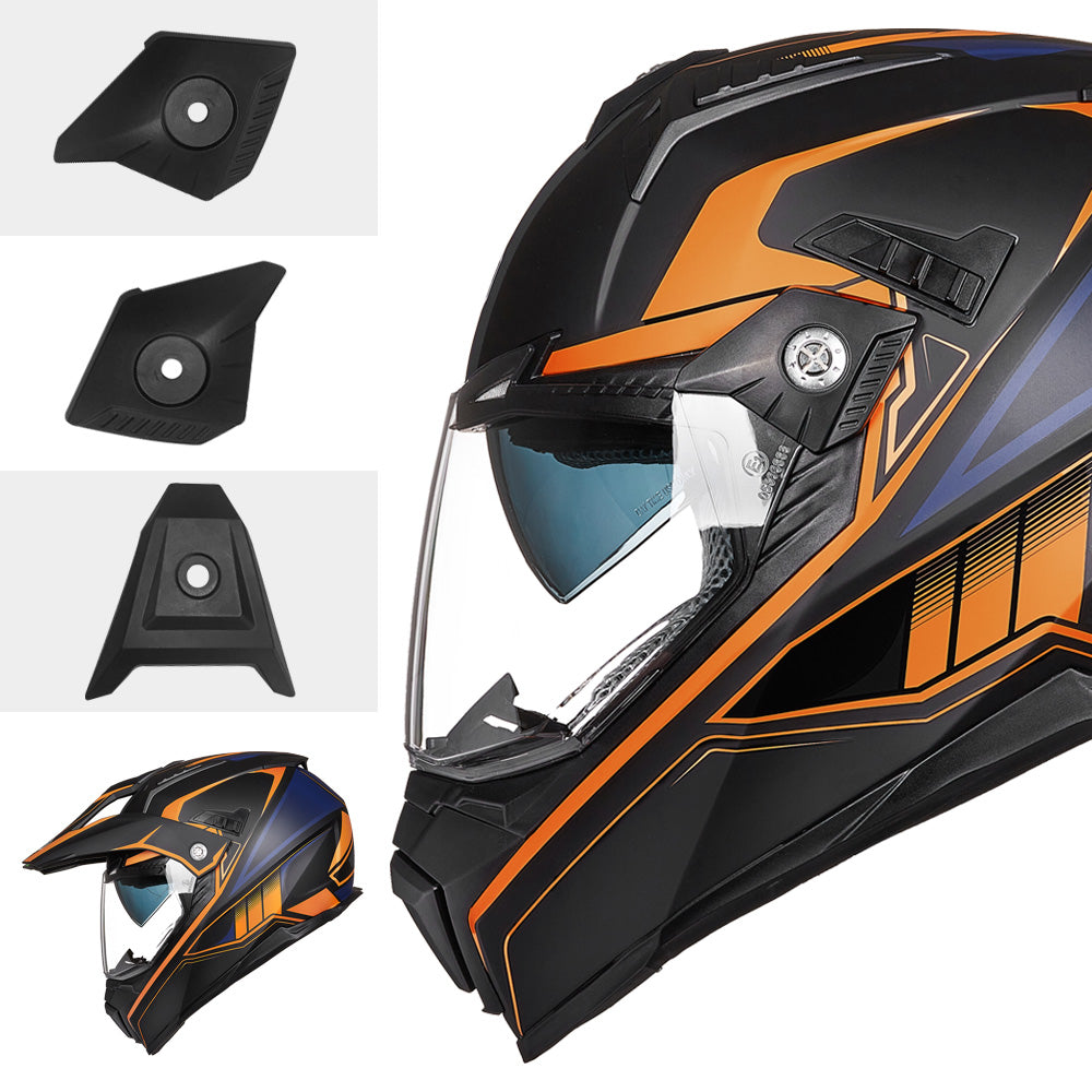 CASCO PARA MOTO OFF ROAD ILM - 606V / Verde, Naranjo