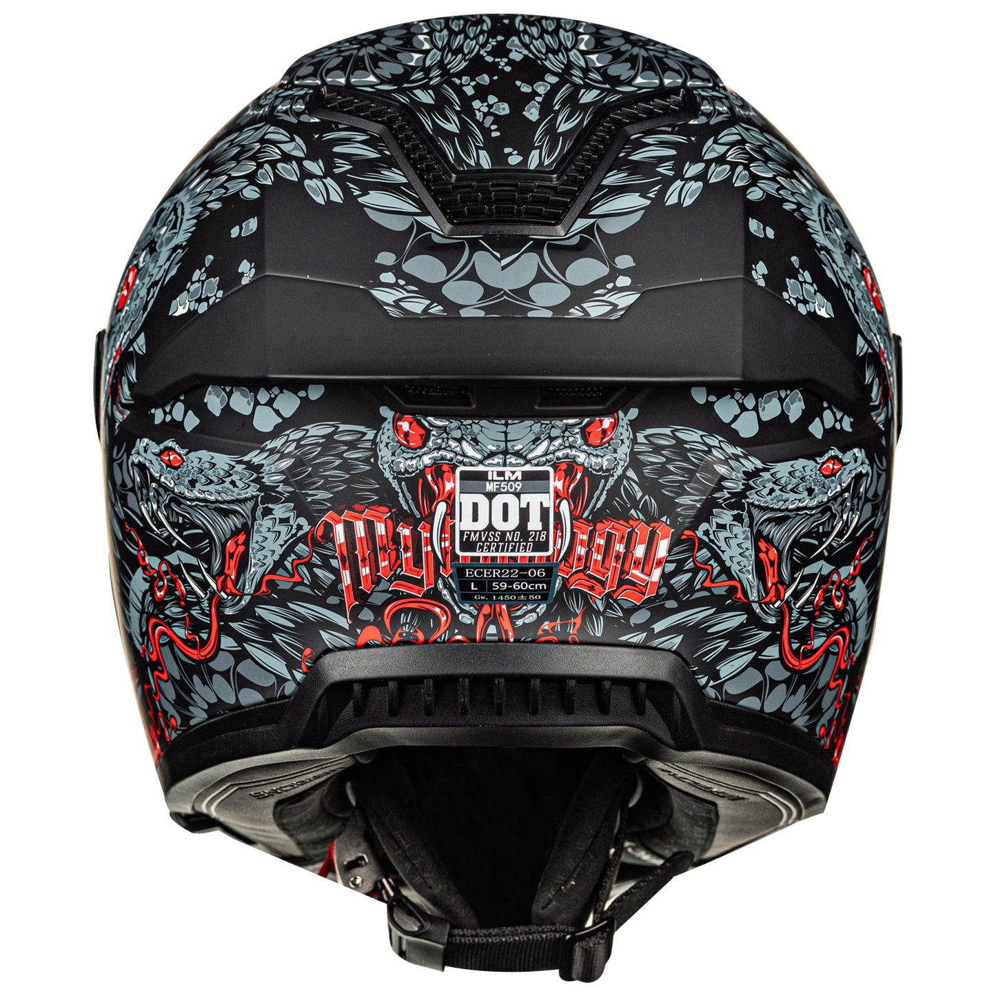 Casco de Moto ILM - MF509 - MYTHOLOGY RED