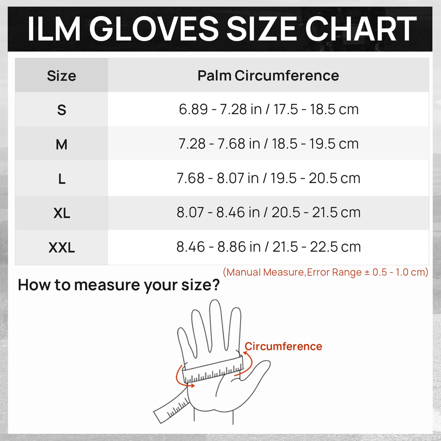 ILM Guantes de Moto JC42 / Negro - Gris