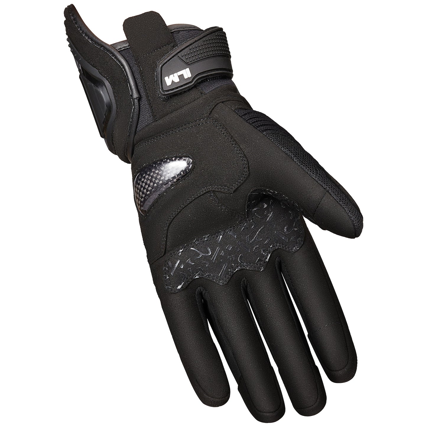 Guantes ILM WD01 cuero-textil para hombres y mujeres /Negro/