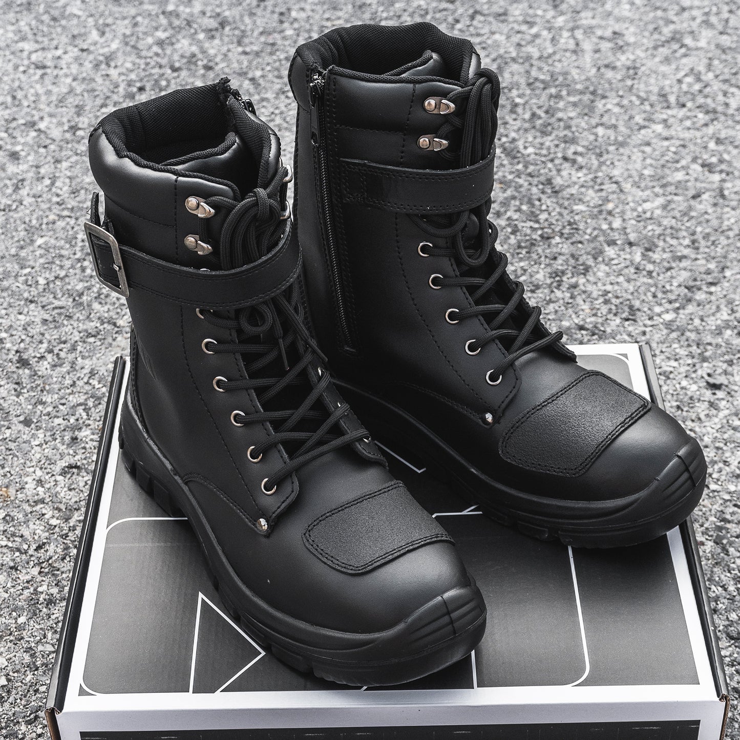 Botas de moto ILM M2005 Unisex / Negro