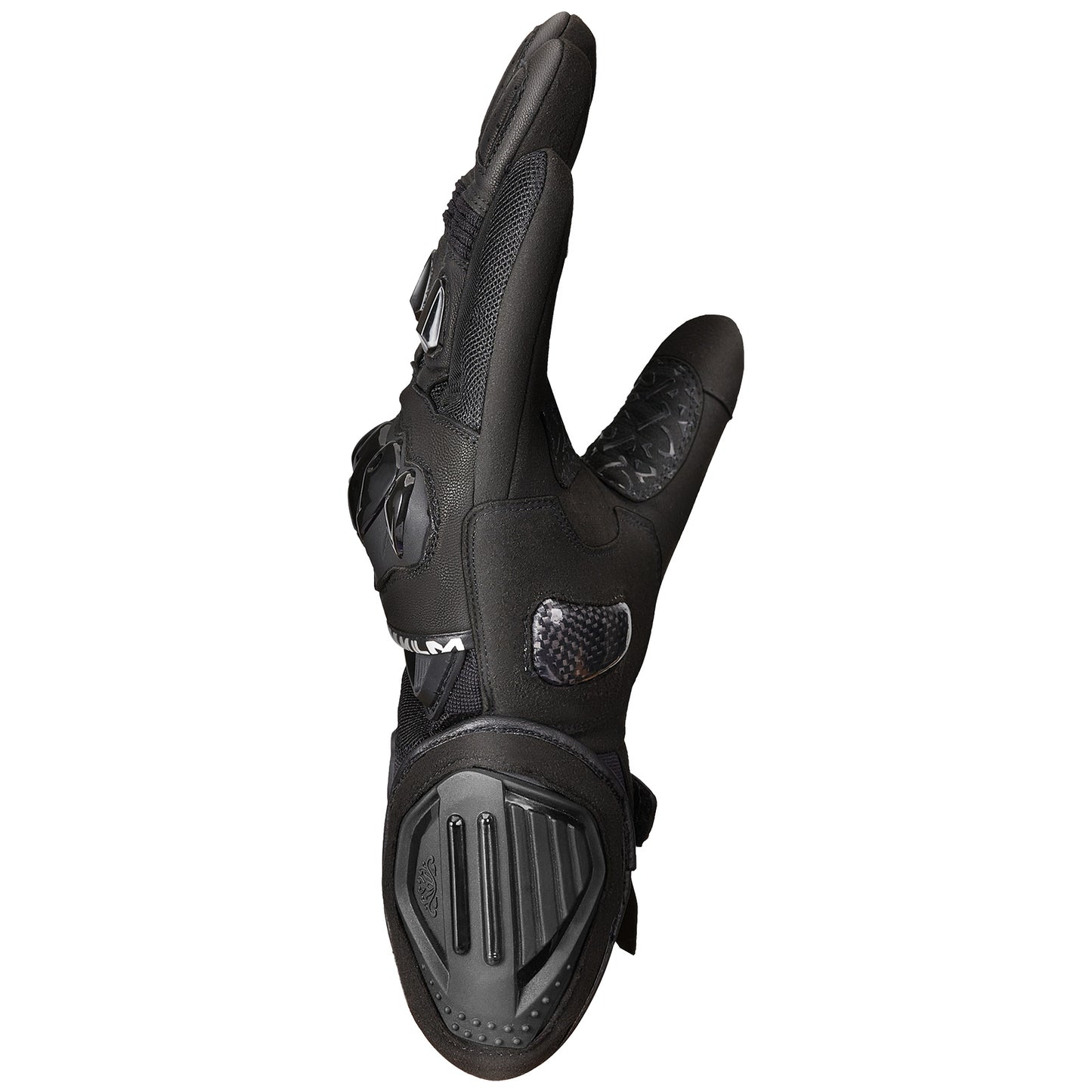 Guantes ILM WD01 cuero-textil para hombres y mujeres /Negro/