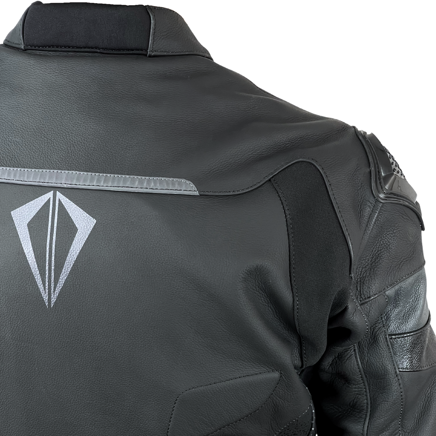 Chaqueta de cuero Boost RS V3 - Negro y gris