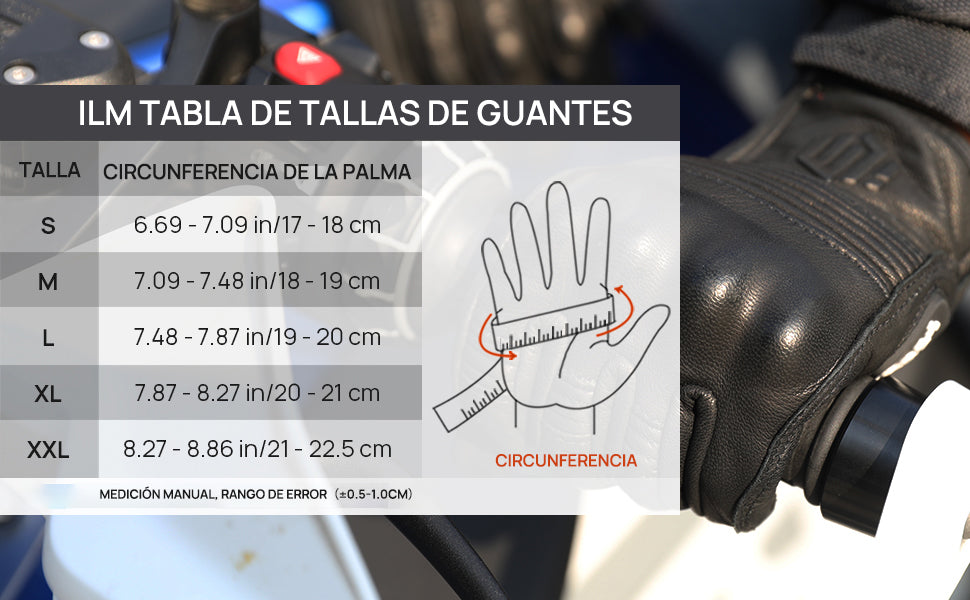 Guantes ILM Piel de Cabra Modelo DN01 / Negro perforado