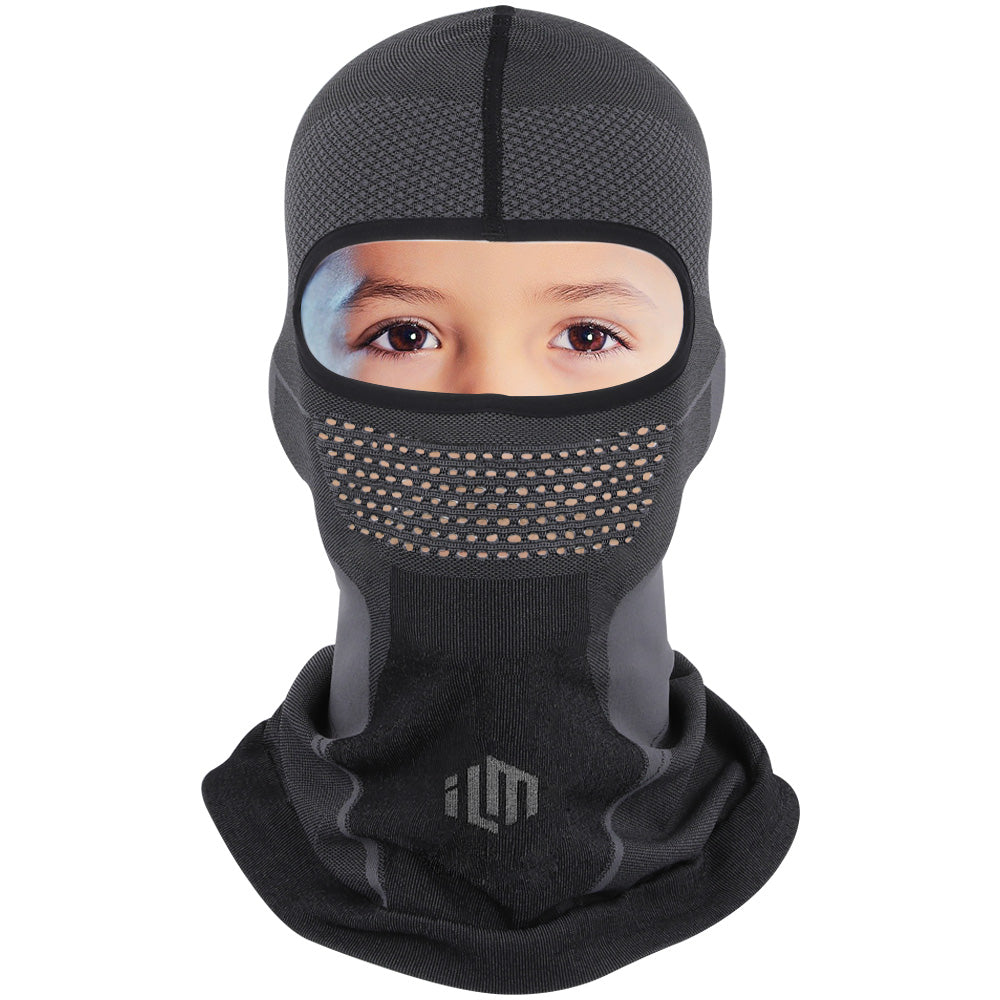 ILM Balaclava para motocicleta, mascarilla transpirable que se ajusta debajo del casco /Talla Adulto y Niño/