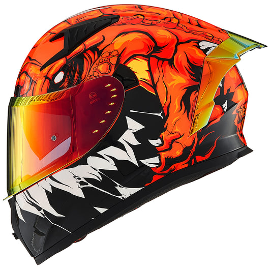 CASCO DE MOTO ILM - Z501 - LIZZARD RED