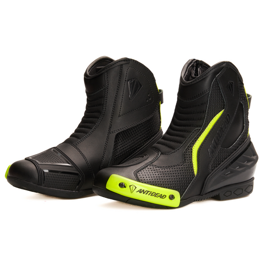 BOTINES ANTIDEAD DS2 / NEGRO Y AMARILLO FLUOR