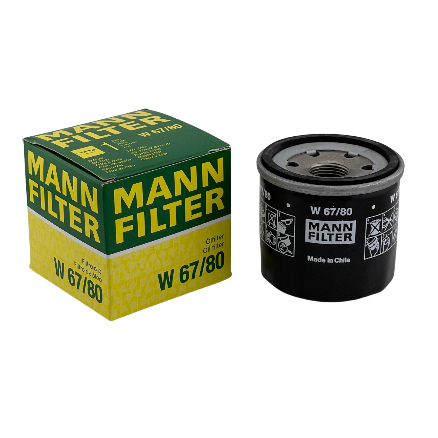 FILTRO DE ACEITE MANN FILTER - W 67/80