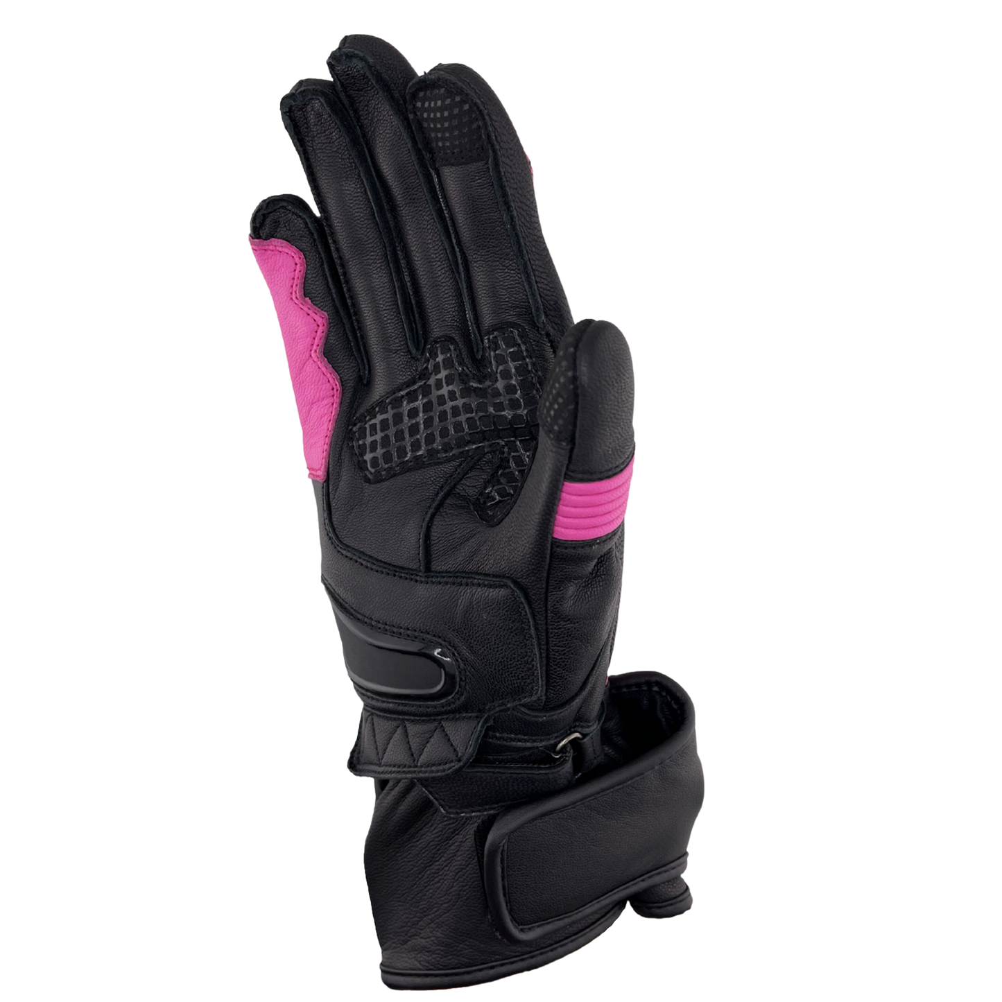 ANTIDEAD GUANTES DE MOTO BOOST V3 MUJER - NEGRO Y ROSADO