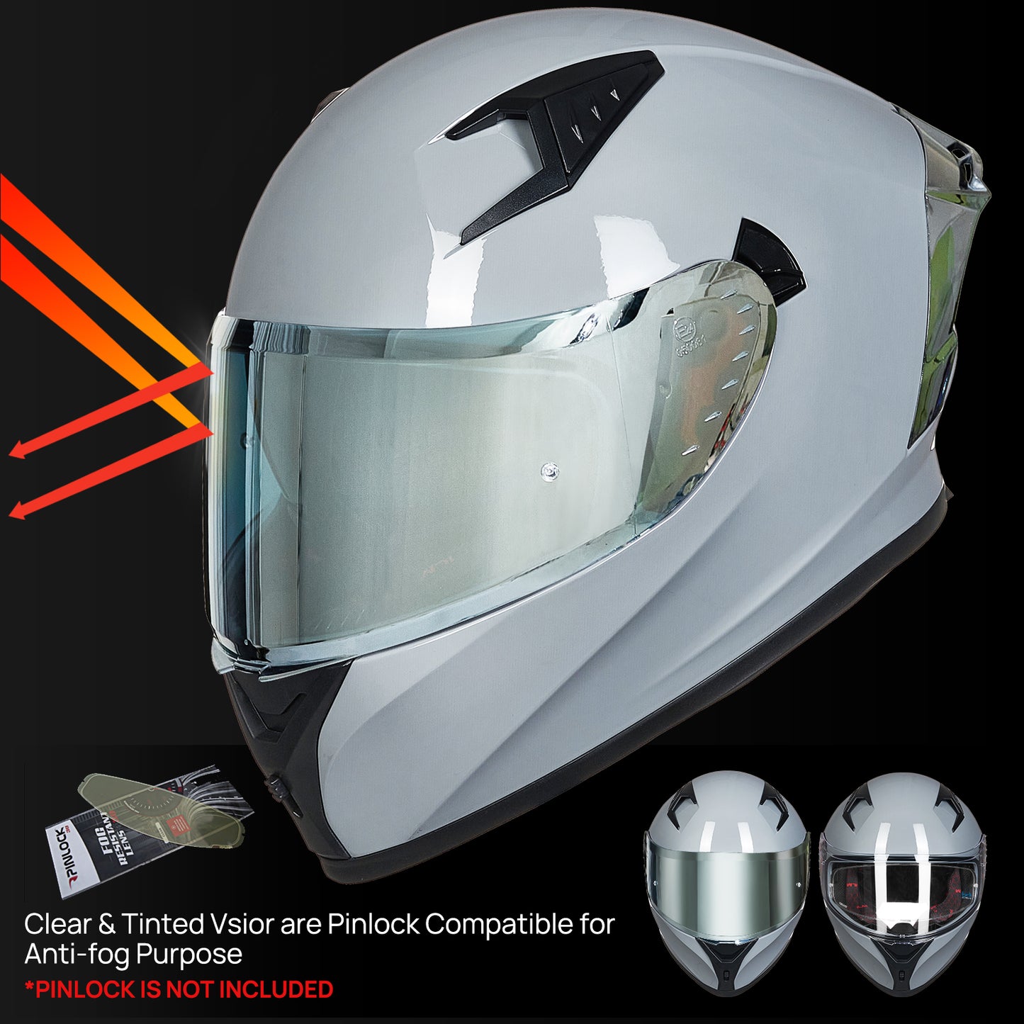 CASCO DE MOTO ILM - Z501 - GRAY