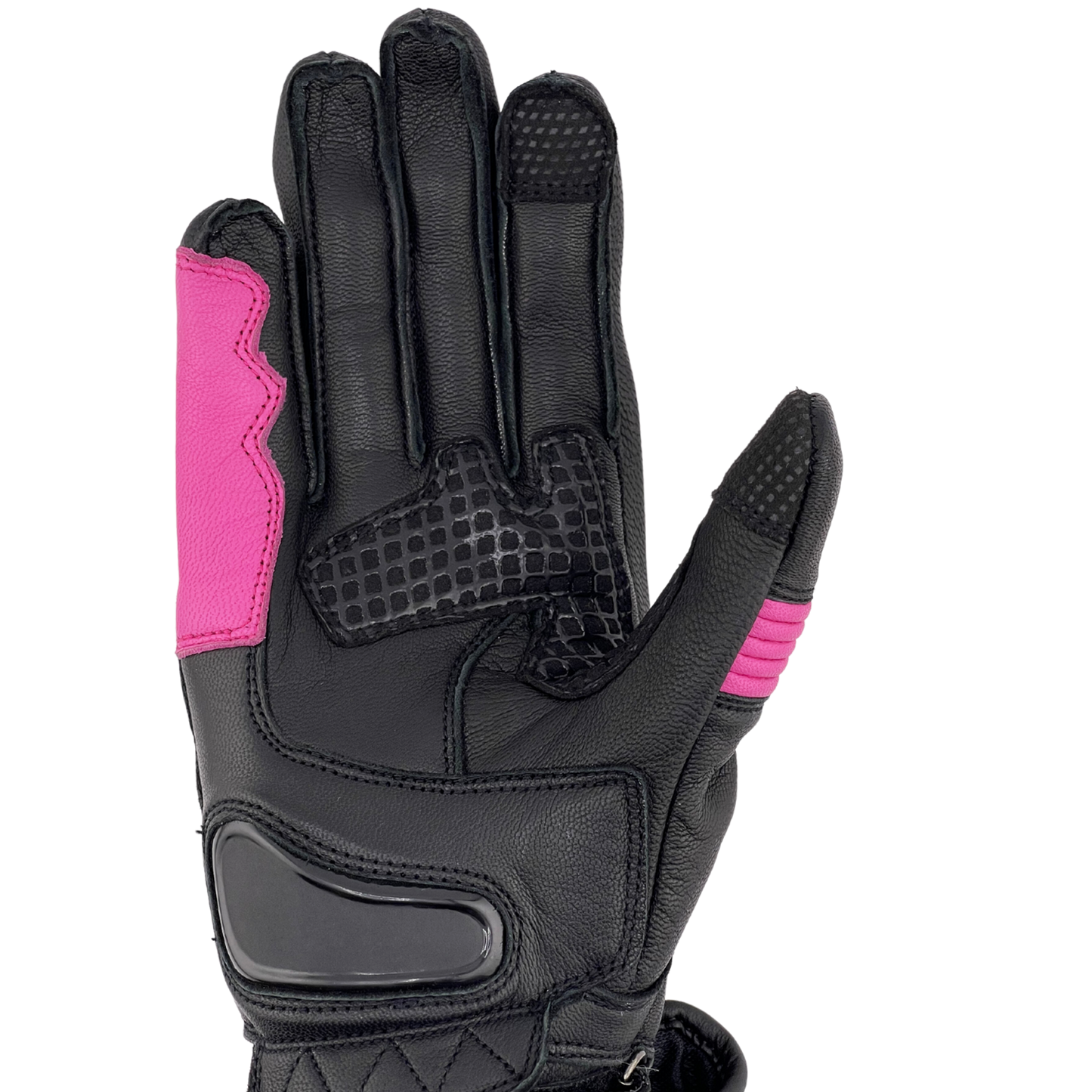 ANTIDEAD GUANTES DE MOTO BOOST V3 MUJER - NEGRO Y ROSADO