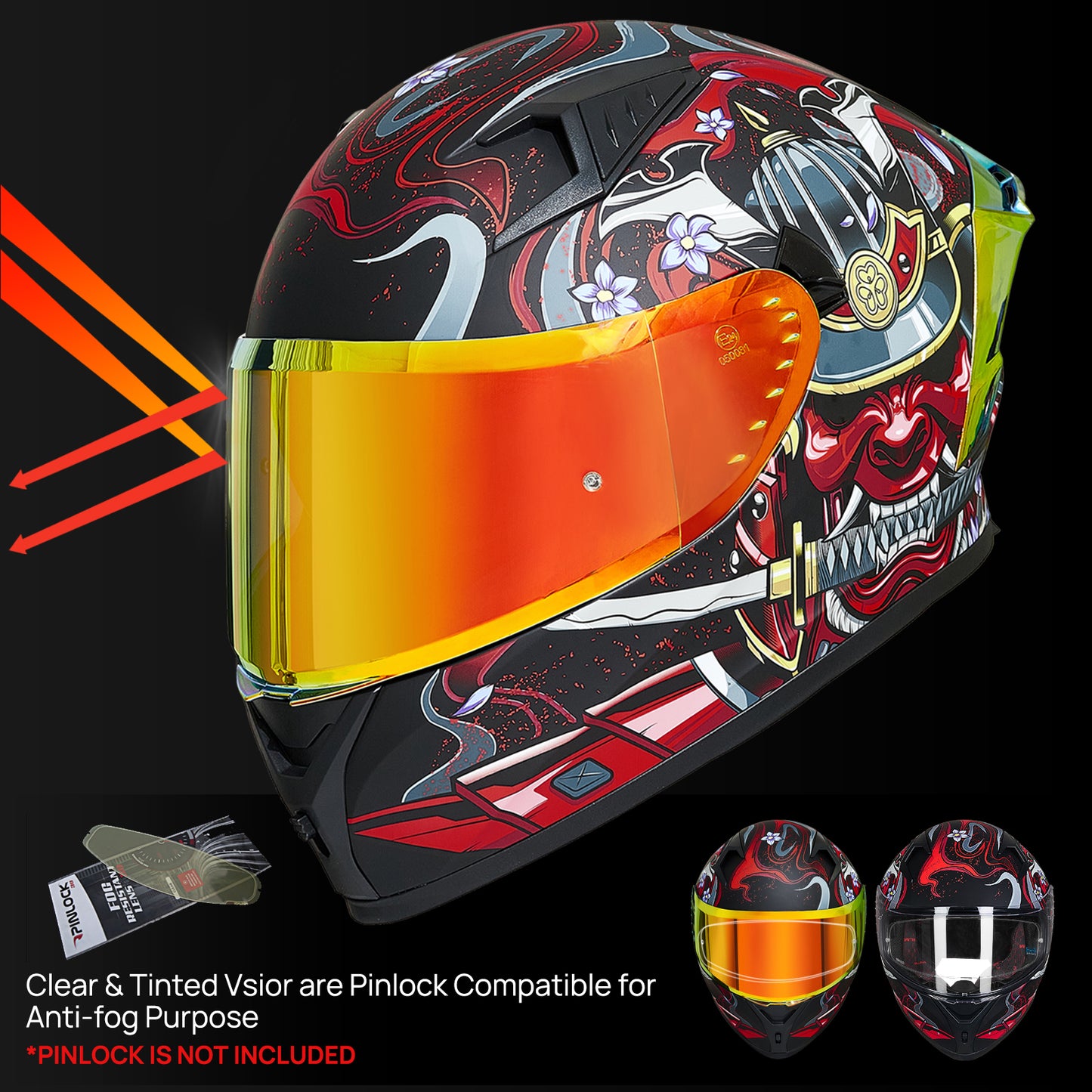 CASCO DE MOTO ILM - Z501 - ARMOR RED