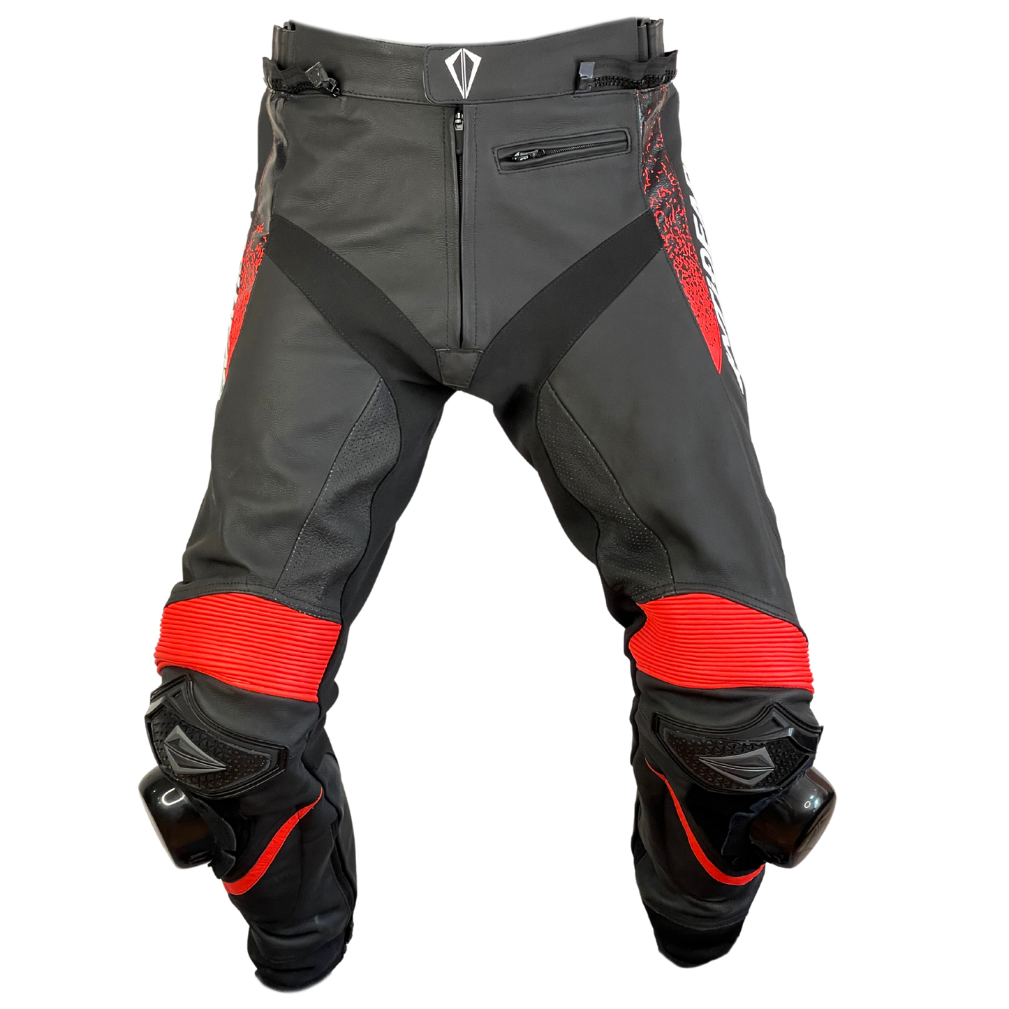 NUEVO PANTALON DE MOTO BOOST V3 HOMBRE / NEGRO Y ROJO